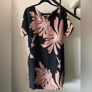 Essentiel Antwerp Floral Black and Pink Dress